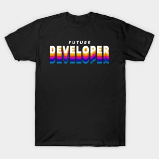 future developer in gradient color T-Shirt